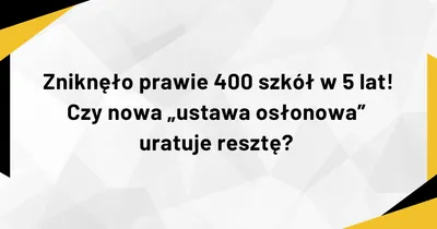 Projekt ustawy o małych szkołach 2026. Jak nowe prawo ma chronić placówki przed niżem?